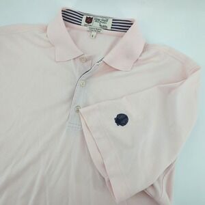 Iliac Golf Luxury Hybrid Polo Shirt Mens Large Pink Cotton Blend Shell Logo